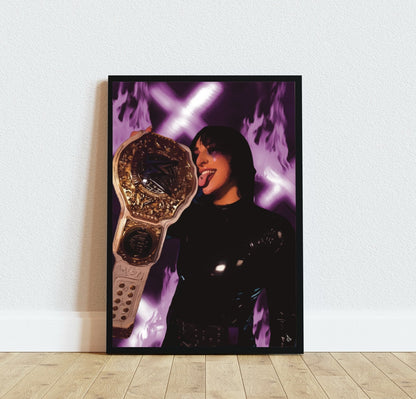 Rhea Ripley Autografo WWE Champion judgement day