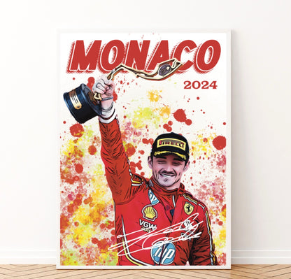 Charles Leclerc Gran Premio di Monaco 2024 Ferrari Formula 1 Grand Prix Series Montecarlo