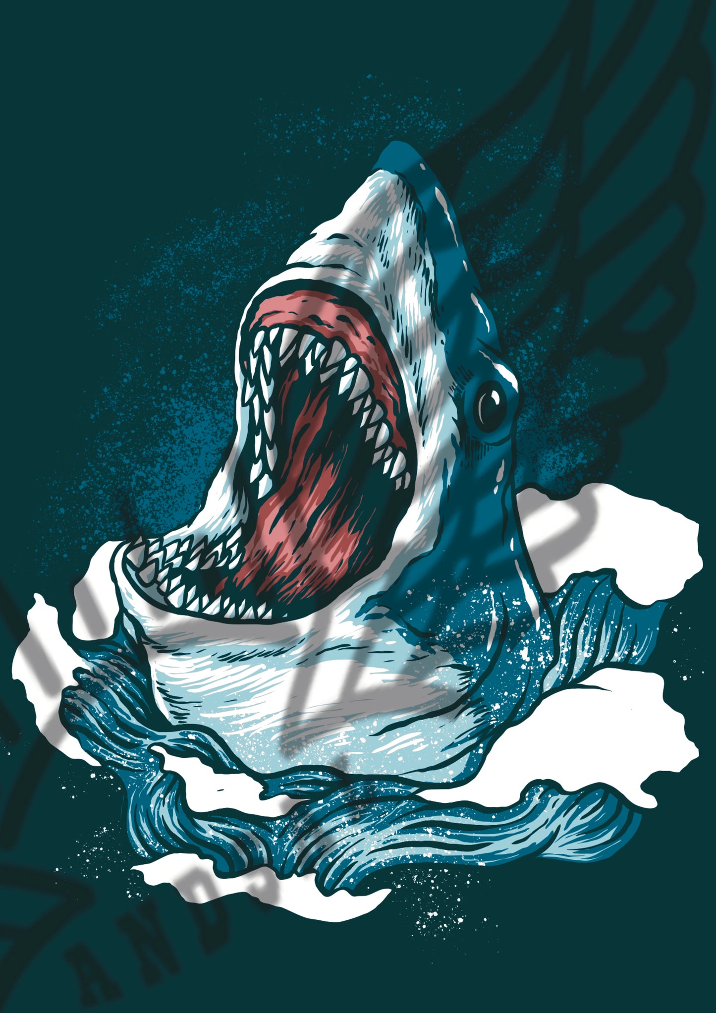 Squalo - Shark Stampa Grafica