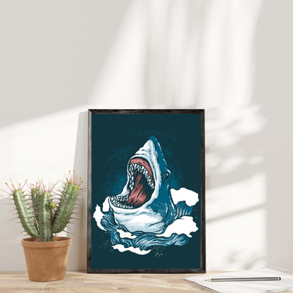 Squalo - Shark Stampa Grafica