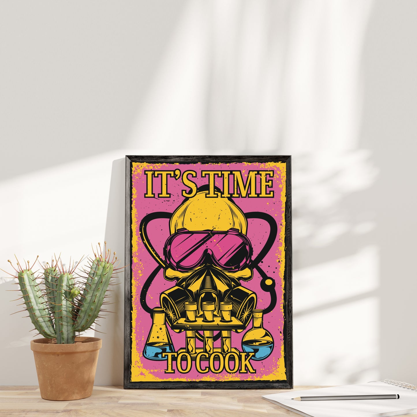 Breaking Bad / It's Time To Cook illustrazione ANDSAL Stampa Grafica Poster