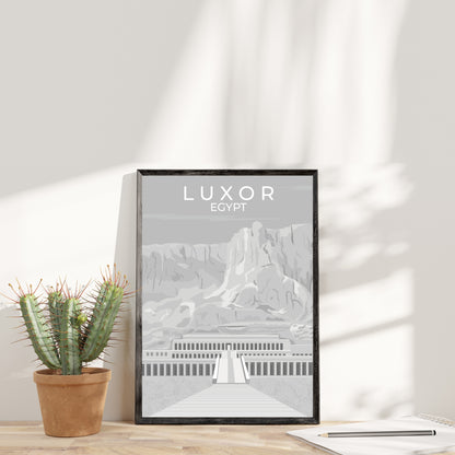 Luxor - Valle Dei Re - Egitto | Travel Poster B&N