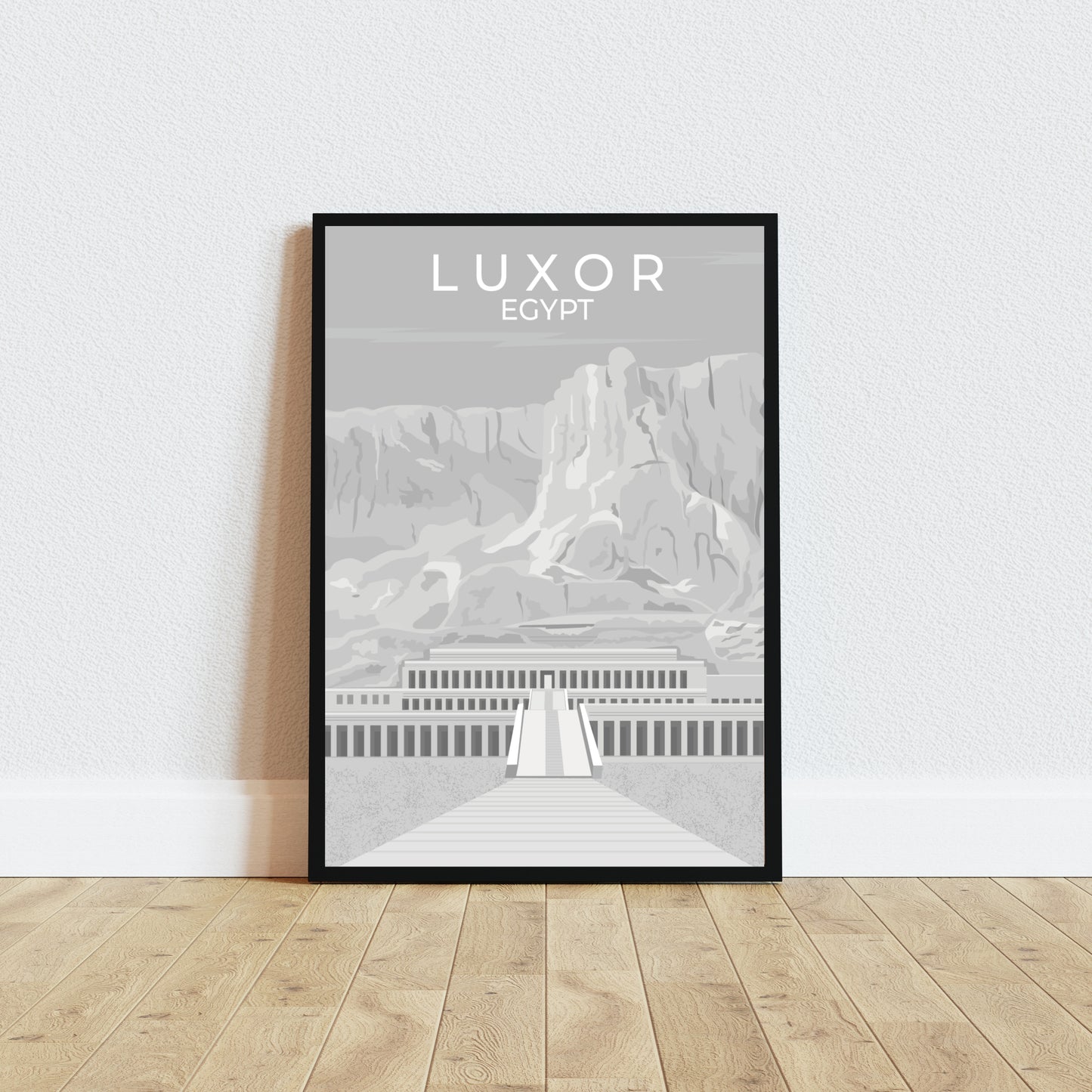 Luxor - Valle Dei Re - Egitto | Travel Poster B&N