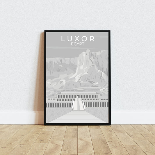 Luxor - Valle Dei Re - Egitto | Travel Poster B&N