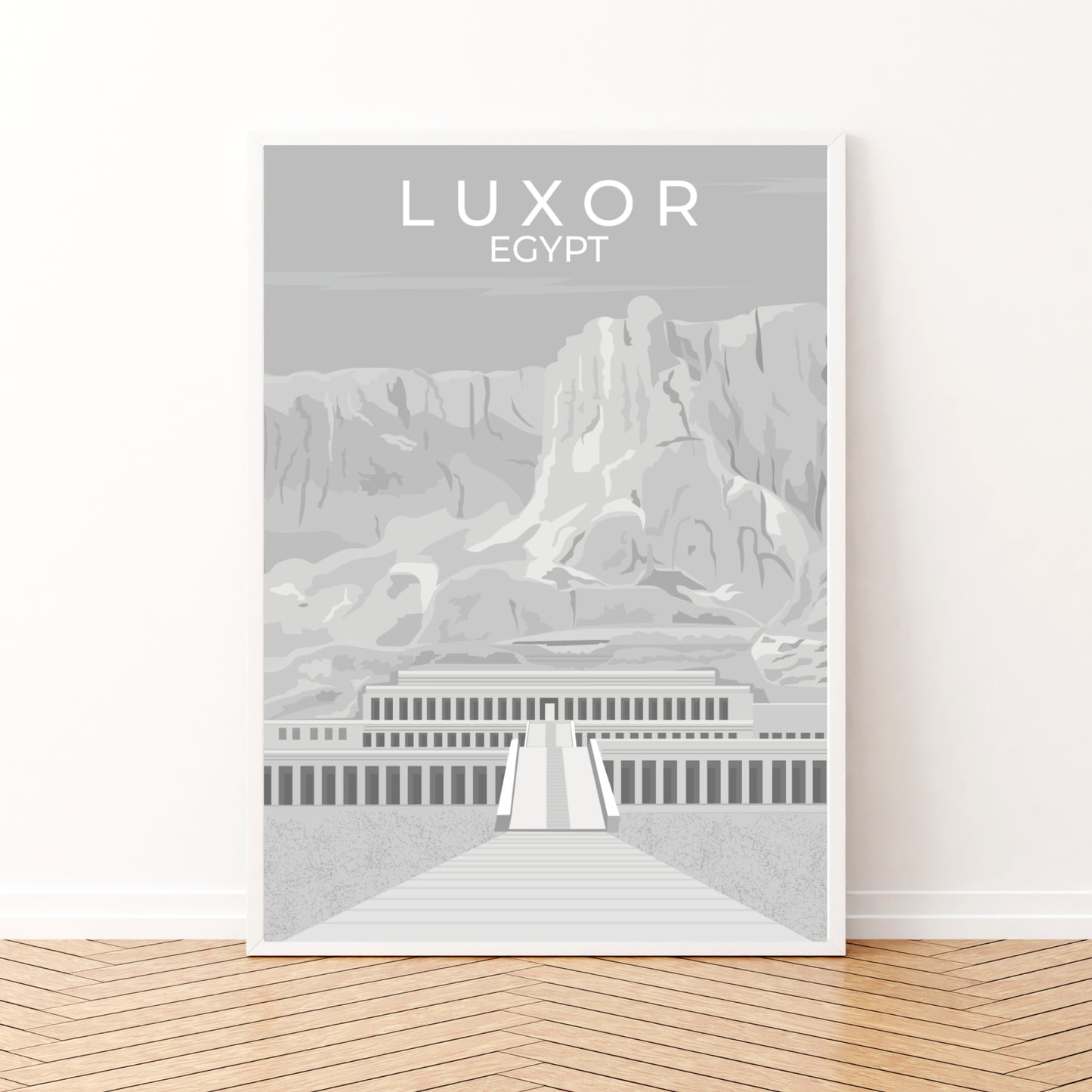 Luxor - Valle Dei Re - Egitto | Travel Poster B&N