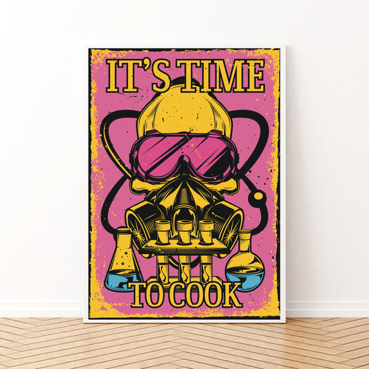 Breaking Bad / It's Time To Cook illustrazione ANDSAL Stampa Grafica Poster