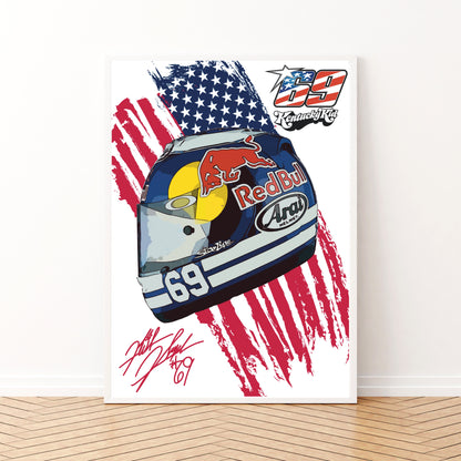 Nicky Hayden Campione Del Mondo 2006 Honda HRC211V Casco Autografo