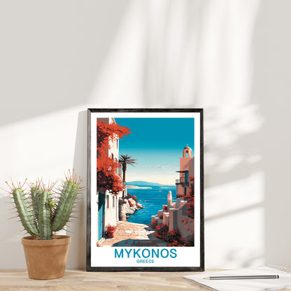 Mykonos - Grecia  | Travel Poster