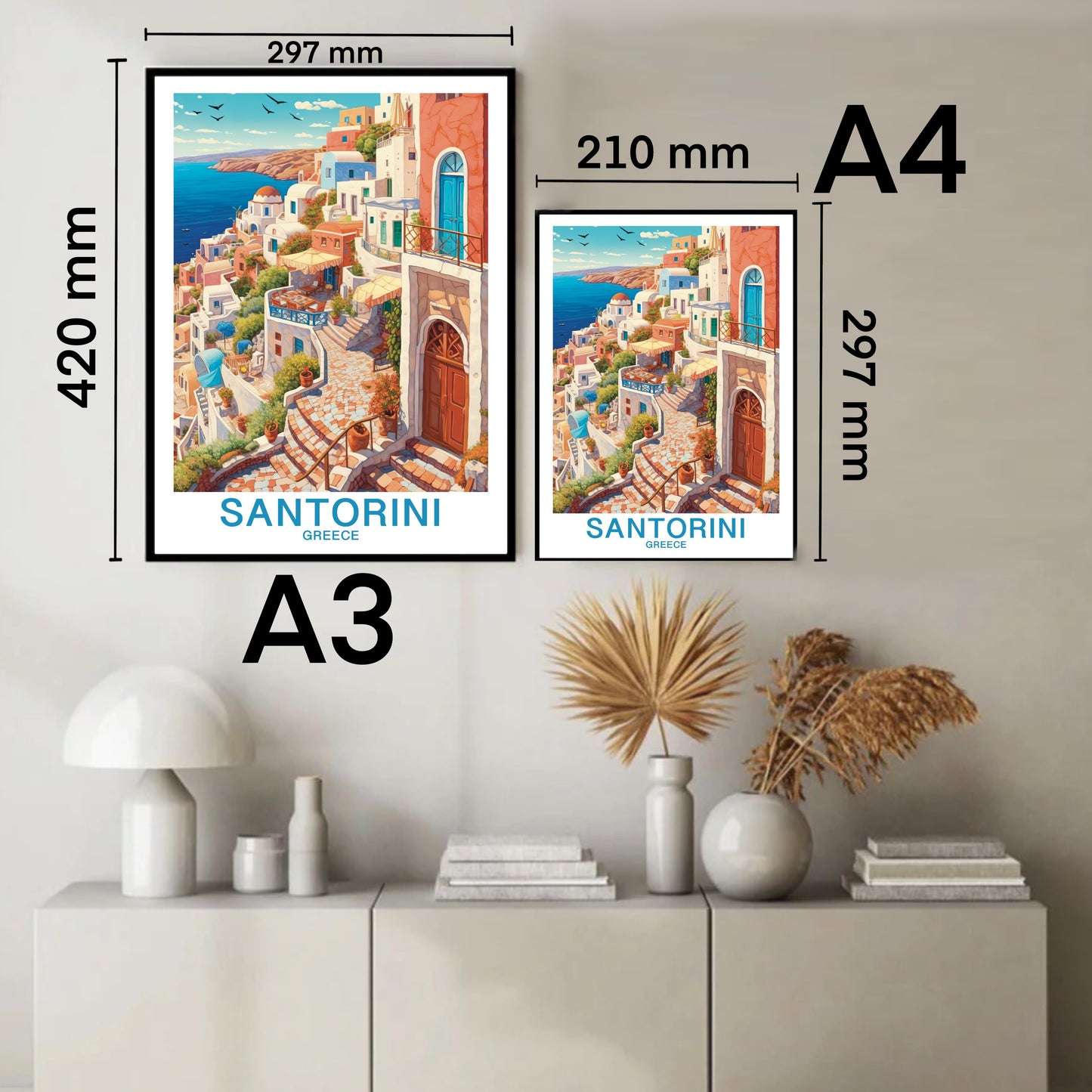 Santorini - Grecia | Travel Poster