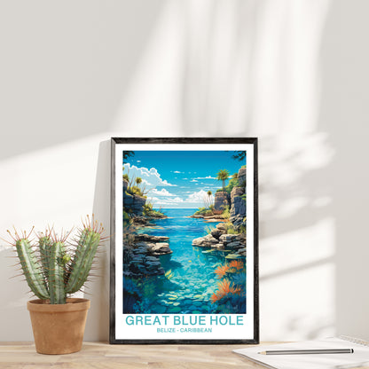 Great Blue Hole - Caraibi | Travel Poster