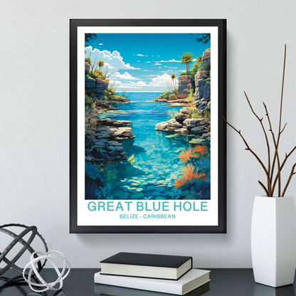 Great Blue Hole - Caraibi | Travel Poster