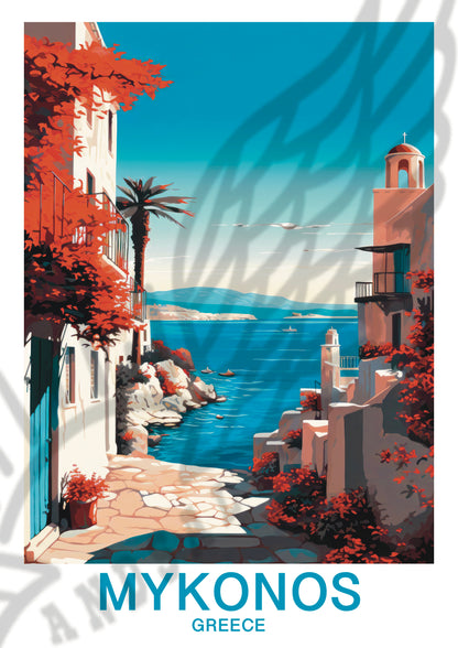 Mykonos - Grecia  | Travel Poster