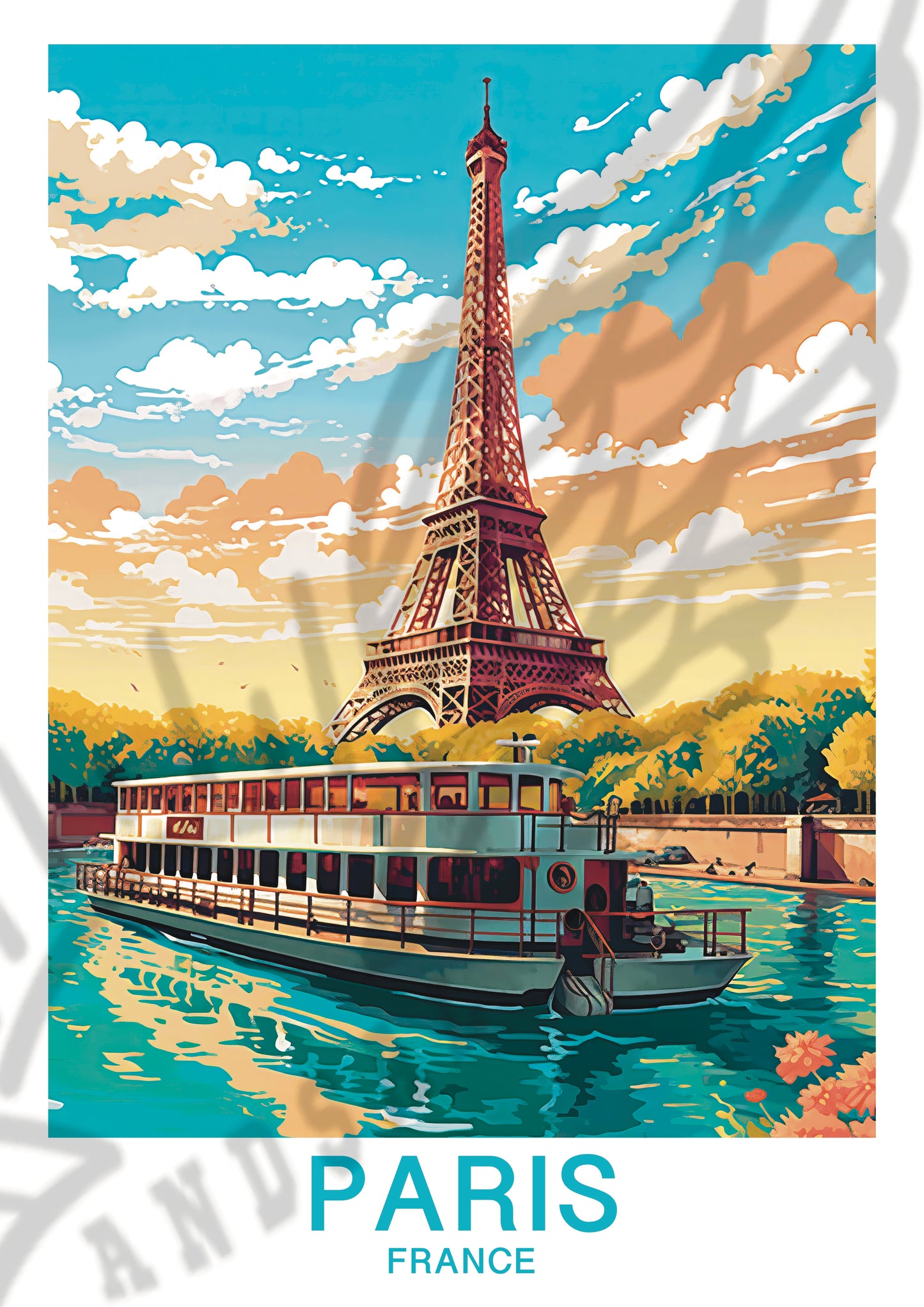 Parigi Torre Eiffel - Francia  | Travel Poster