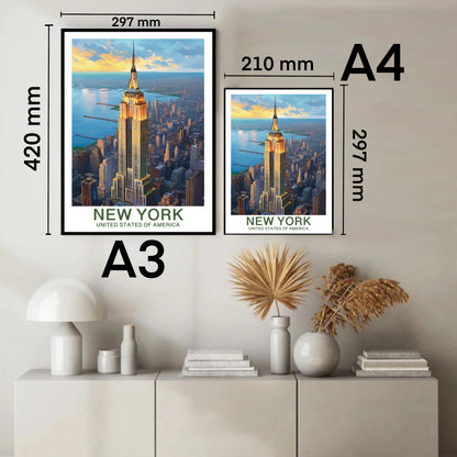 New York - Stati Uniti - USA | Travel Poster