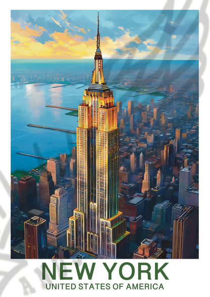 New York - Stati Uniti - USA | Travel Poster