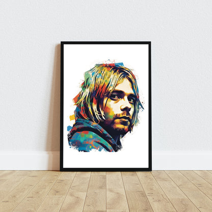 Kurt Cobain | NIRVANA | Watercolor Poster