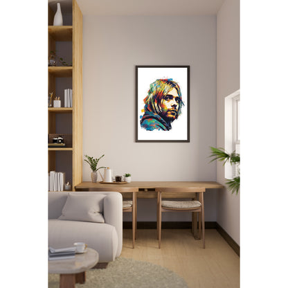 Kurt Cobain | NIRVANA | Watercolor Poster