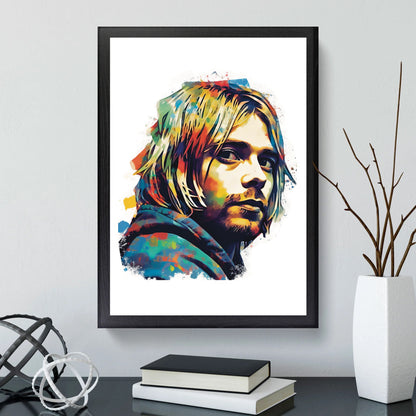 Kurt Cobain | NIRVANA | Watercolor Poster