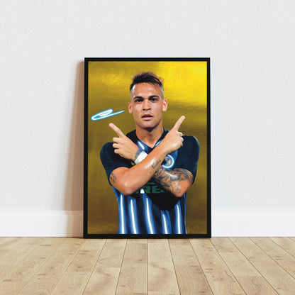 Lautaro Martinez INTER Watercolor Signature