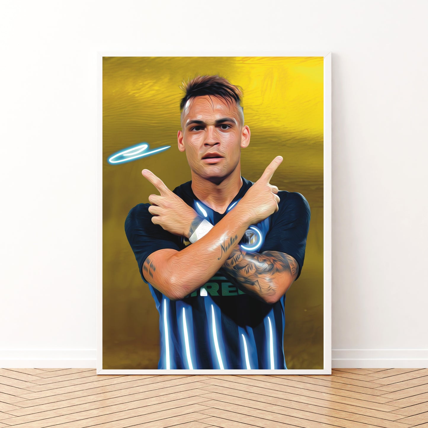 Lautaro Martinez INTER Watercolor Signature