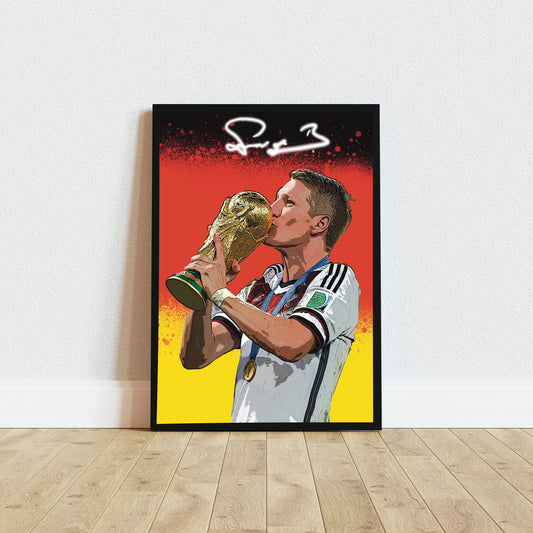 Bastian Schweinsteiger WORLD CUP Watercolor Signature