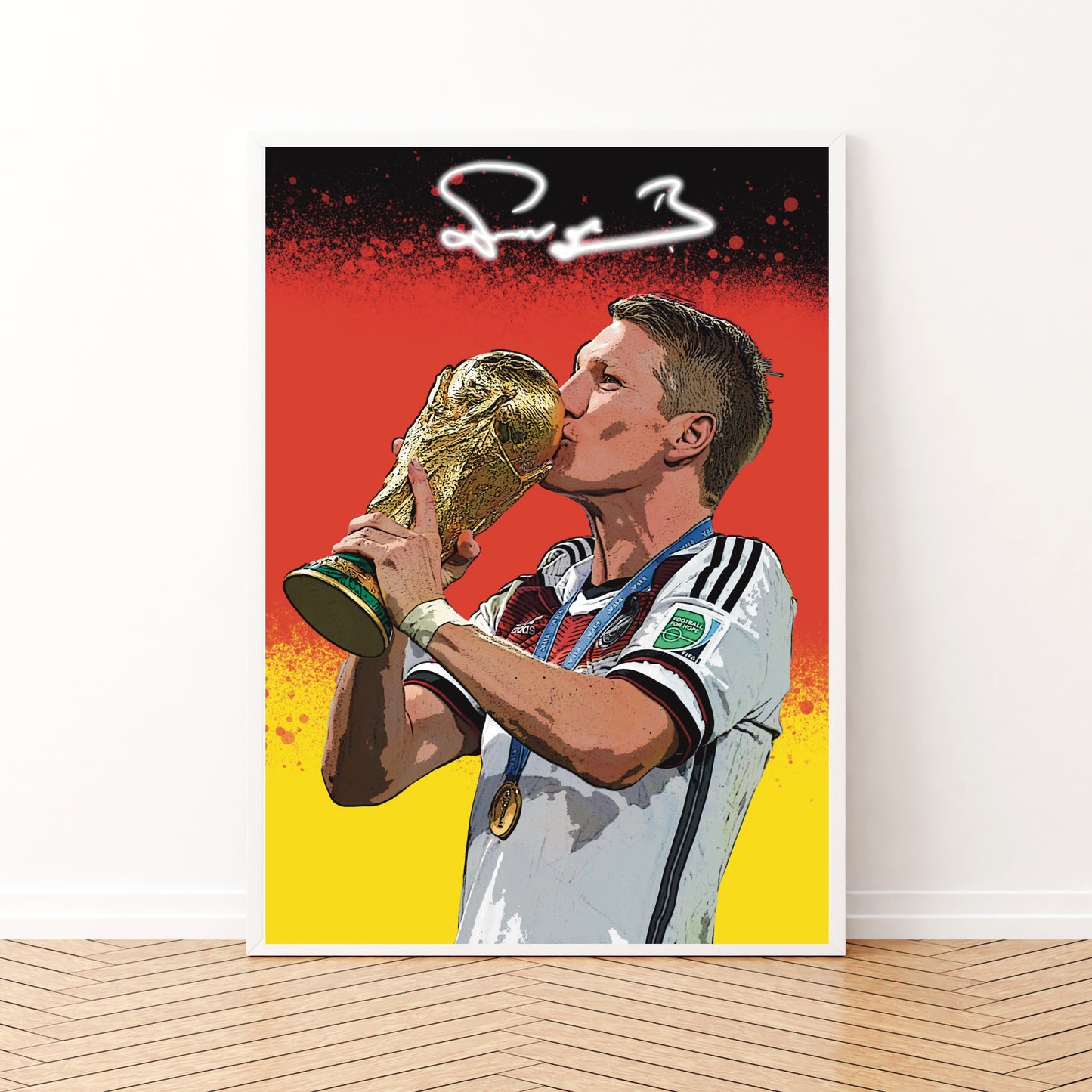 Bastian Schweinsteiger WORLD CUP Watercolor Signature