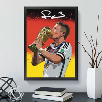 Bastian Schweinsteiger WORLD CUP Watercolor Signature