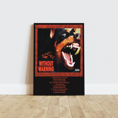 21 Savage WITHOUT WARNING Album Cover Music Poster