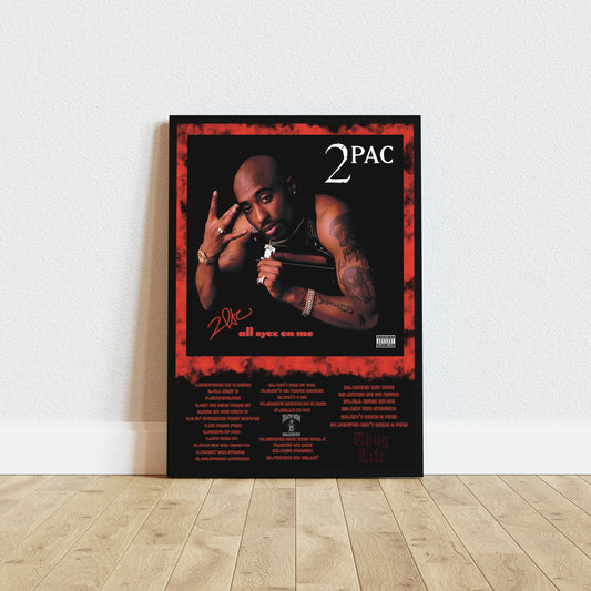 Tupac - All Eyez On Me 1996  Album Cover Music Poster