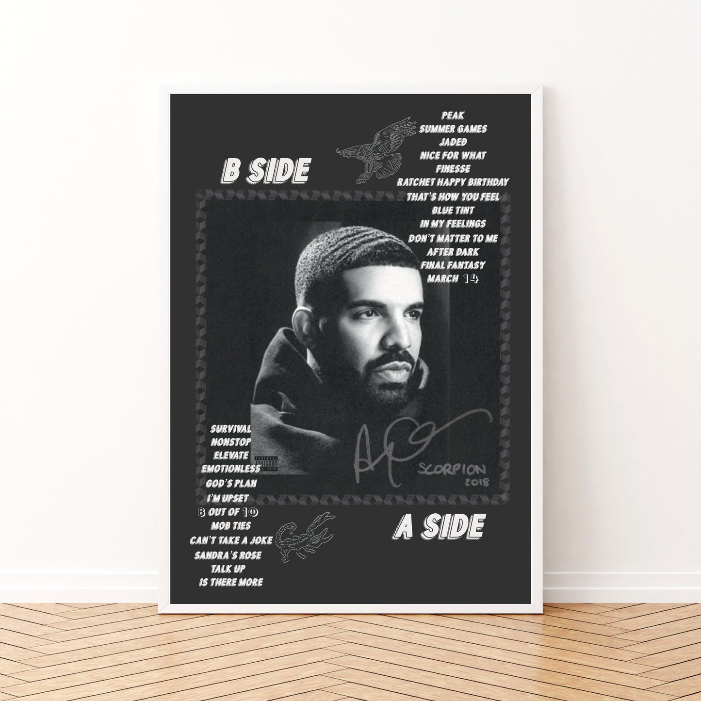 Drake - Scorpion 2018 Album Cover Music Poster