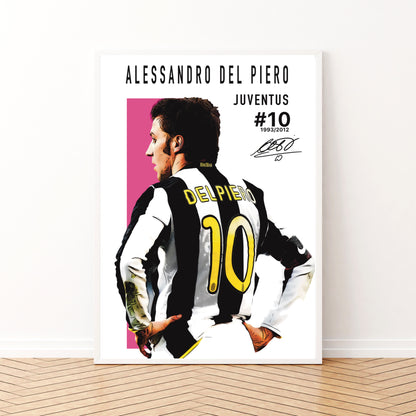 Alessandro Del Piero Juventus Portrait Autograph Edition Serie A