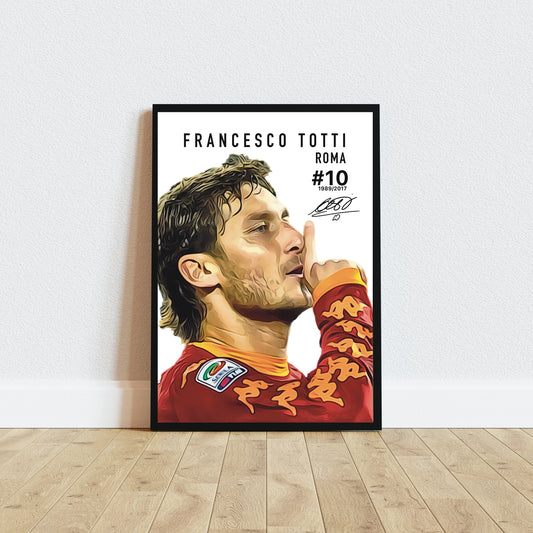 Francesco Totti Roma Portrait Autograph Edition Serie A