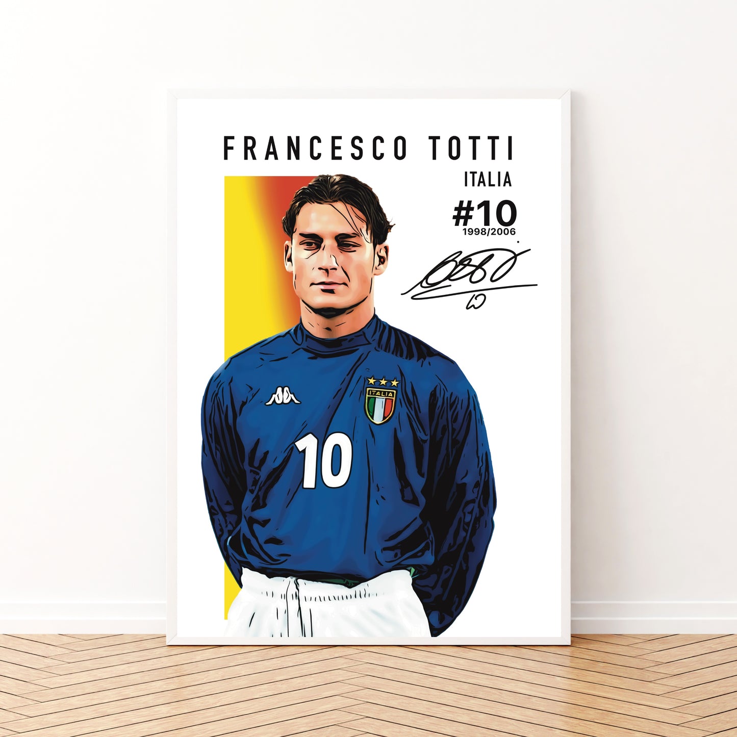 Francesco Totti Italia Portrait Autograph Edition Serie A & Mondiali