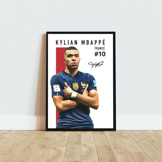 Kylian Mbappé Francia Portrait Autograph Edition World Cup