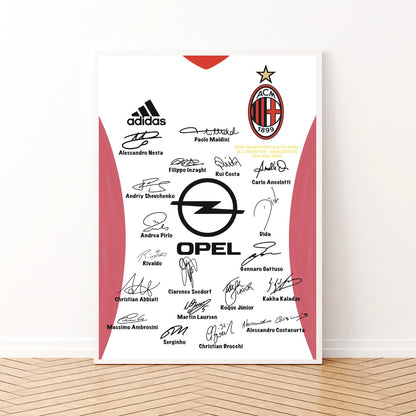 Milan Campione Champions League 2003 Vs Juventus Maglia Squadra Autografi Squadra Collezione