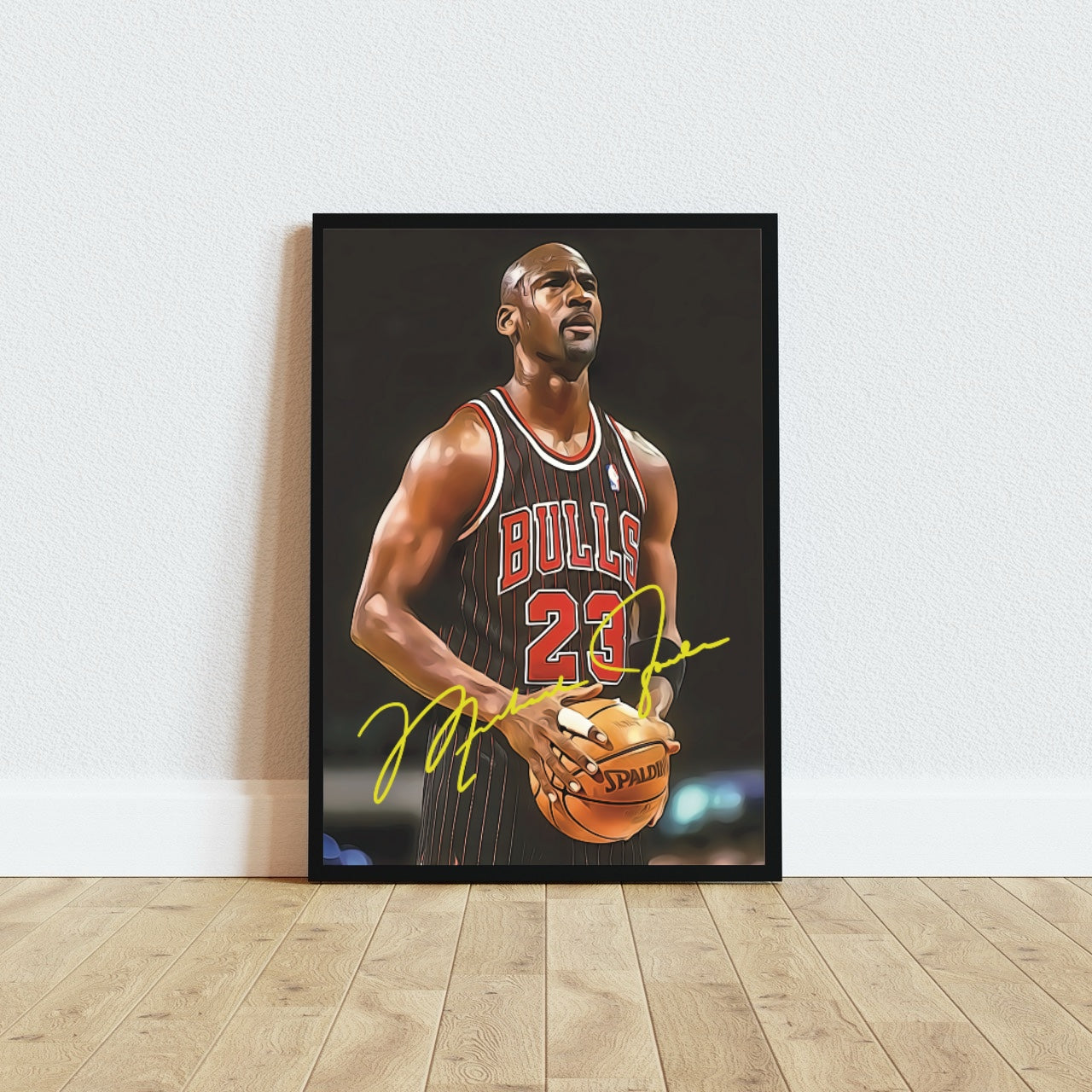 Michael Jordan Chicago Bulls 1998 Total Black Autografo Signature Series