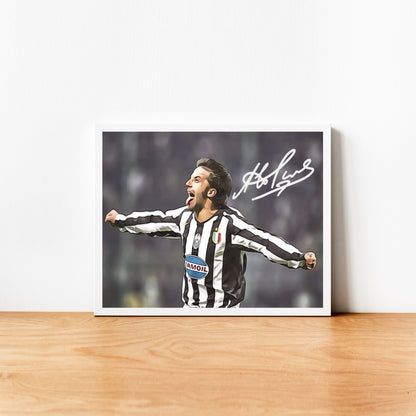 Alessandro Del Piero JUVENTUS Autografo 2005 Linguaccia Signature Series