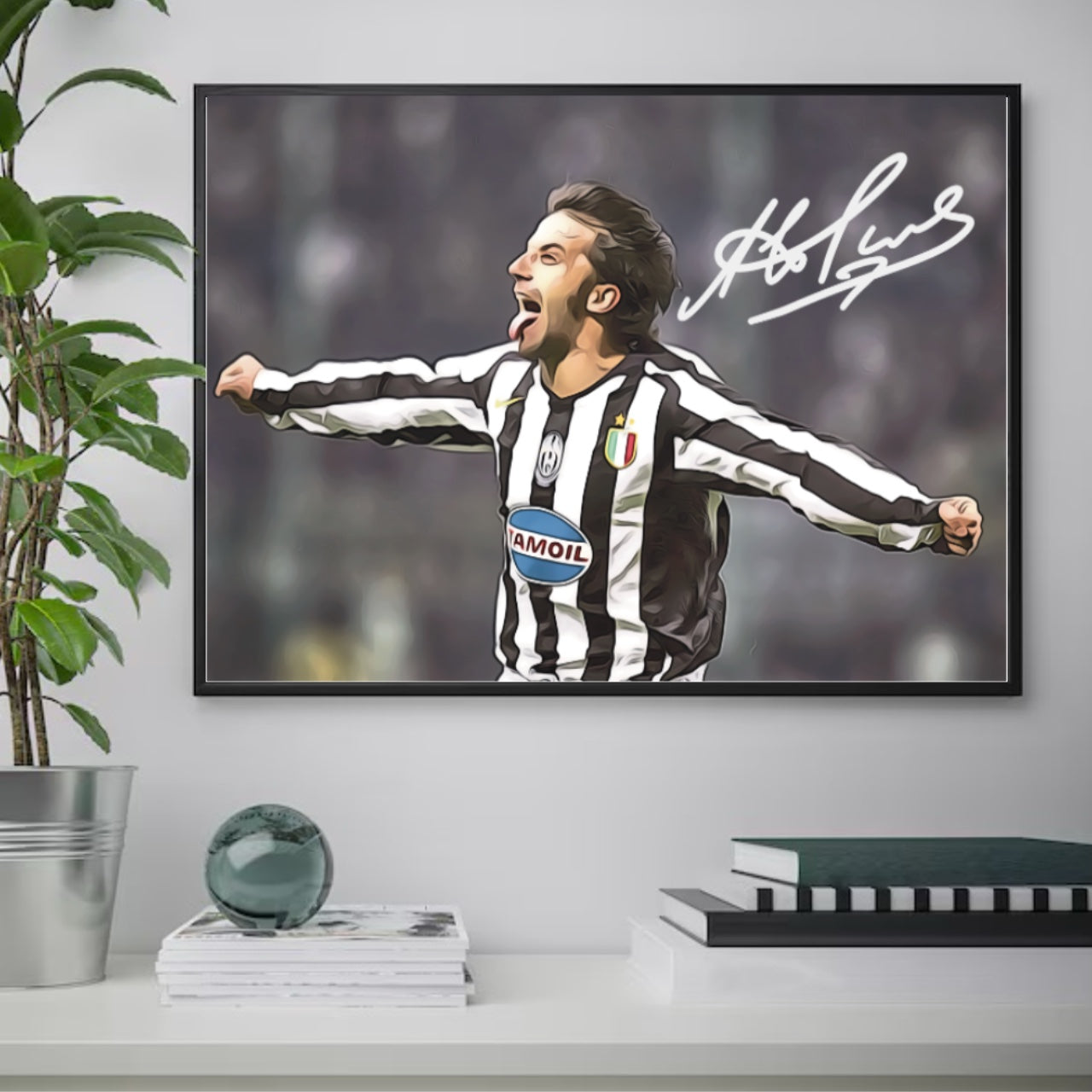 Alessandro Del Piero JUVENTUS Autografo 2005 Linguaccia Signature Series