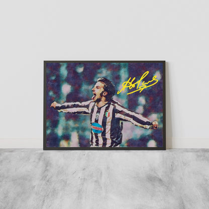 Alessandro Del Piero JUVENTUS Celebration Autografo Signature Series