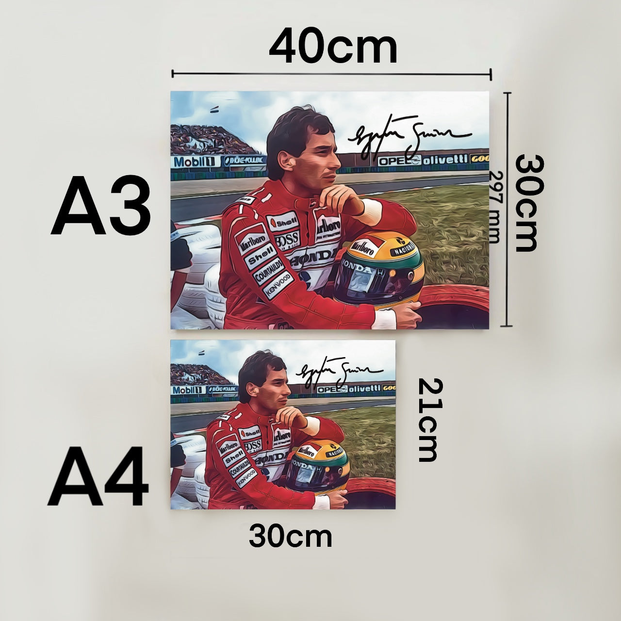 Ayrton Senna McLaren Formula 1 Autografo Signature Series