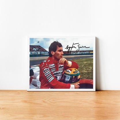 Ayrton Senna McLaren Formula 1 Autografo Signature Series