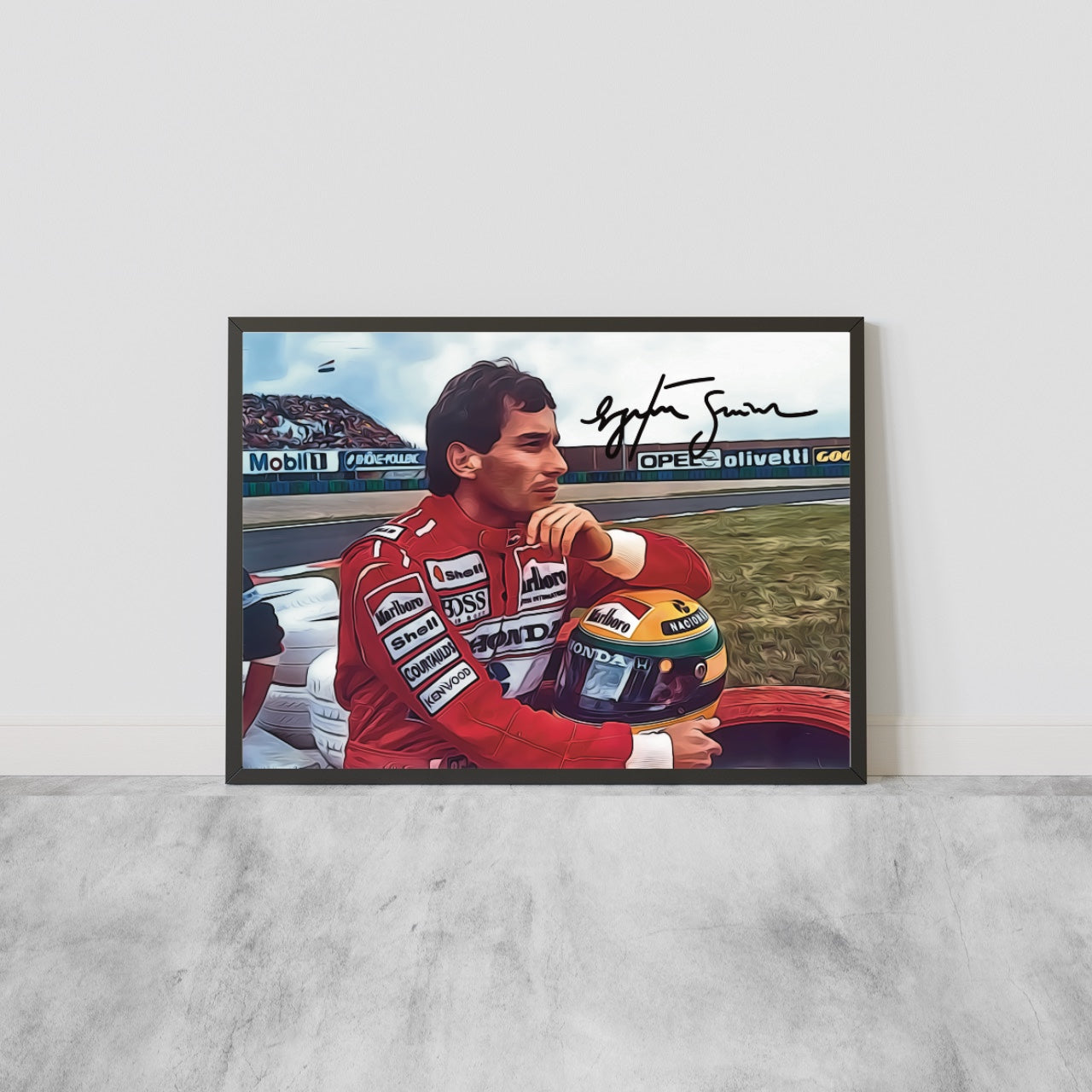 Ayrton Senna McLaren Formula 1 Autografo Signature Series