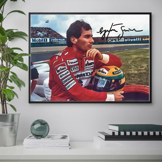 Ayrton Senna McLaren Formula 1 Autografo Signature Series