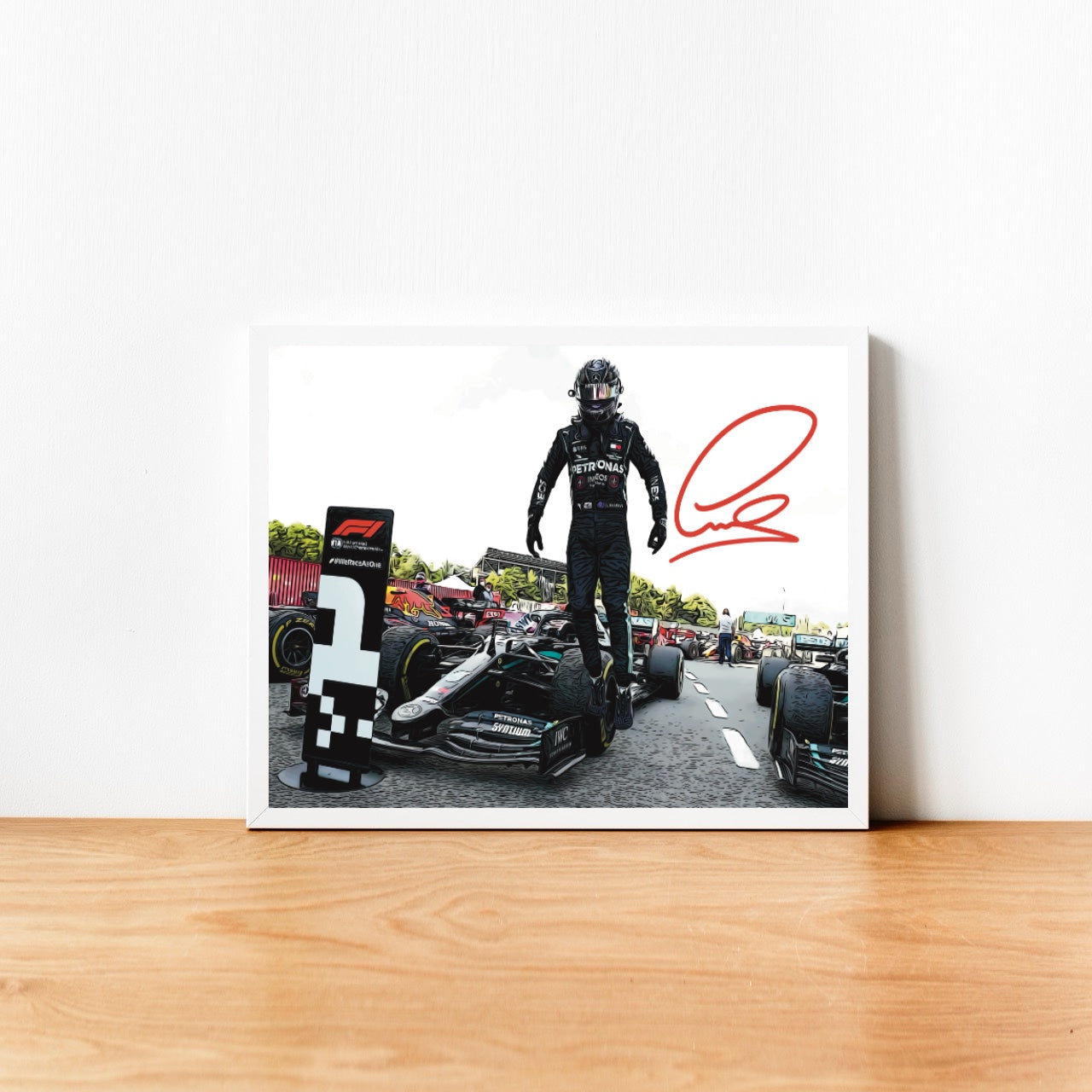 Lewis Hamilton Mercedes Formula 1 Autografo Signature Series