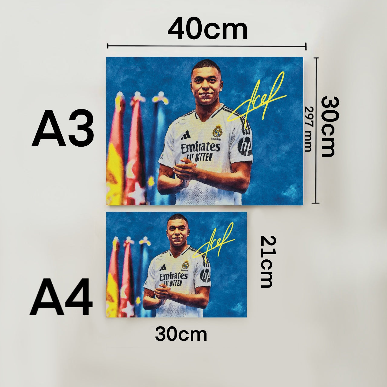 Kylian Mbappé Real Madrid Presentazione Autografo Signature Series