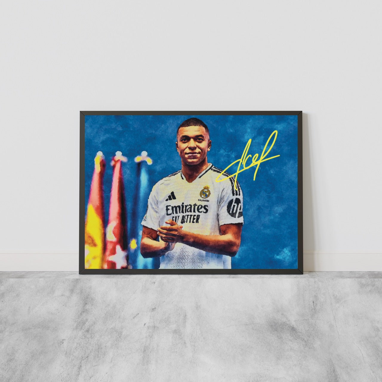 Kylian Mbappé Real Madrid Presentazione Autografo Signature Series