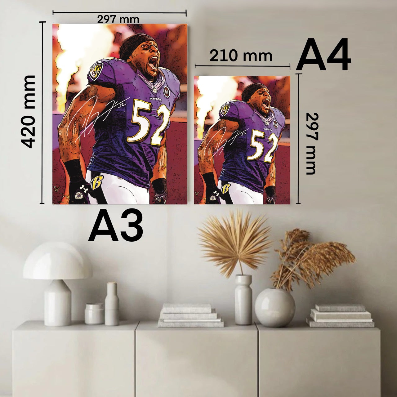 Ray Lewis Baltimore Ravens Autografo Signature Series NFL