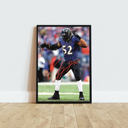 Ray Lewis Baltimore Ravens Iconic Dance Autografo Signature Series NFL