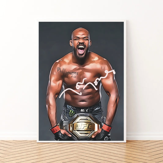 Jon Jones World Heavyweight Champion "Bones" Autografo UFC Signature Series