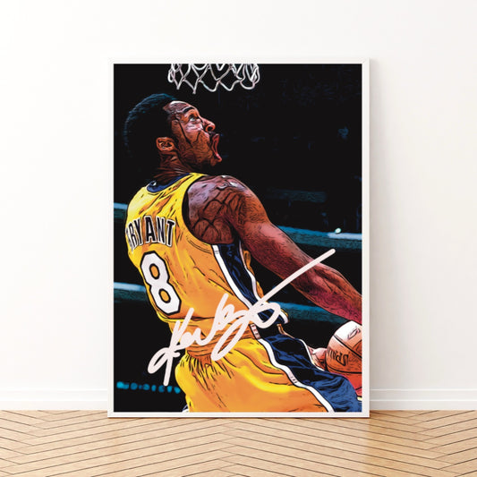 Kobe Bryant Los Angeles Lakers Iconic Dunk Autografo Signature Series Icon NBA